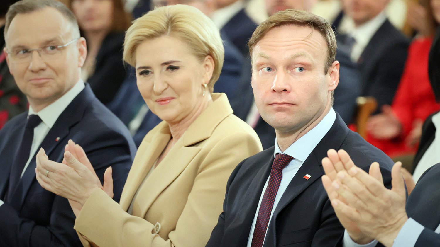 Marcin Mastalerek ujawnił, że jest namawiany do startu w wyborach prezydenckich. Marcin Mastalerek i Andrzej Duda oraz Agata Kornhauser-Duda