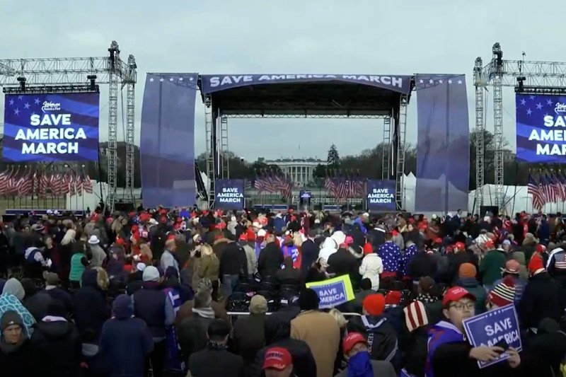 Na wystąpienie Donalda Trumpa w Waszyngtonie czekały tłumy.