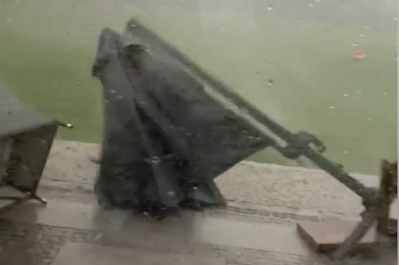 W Oławie w sobotę przeszła gwałtowna burza.