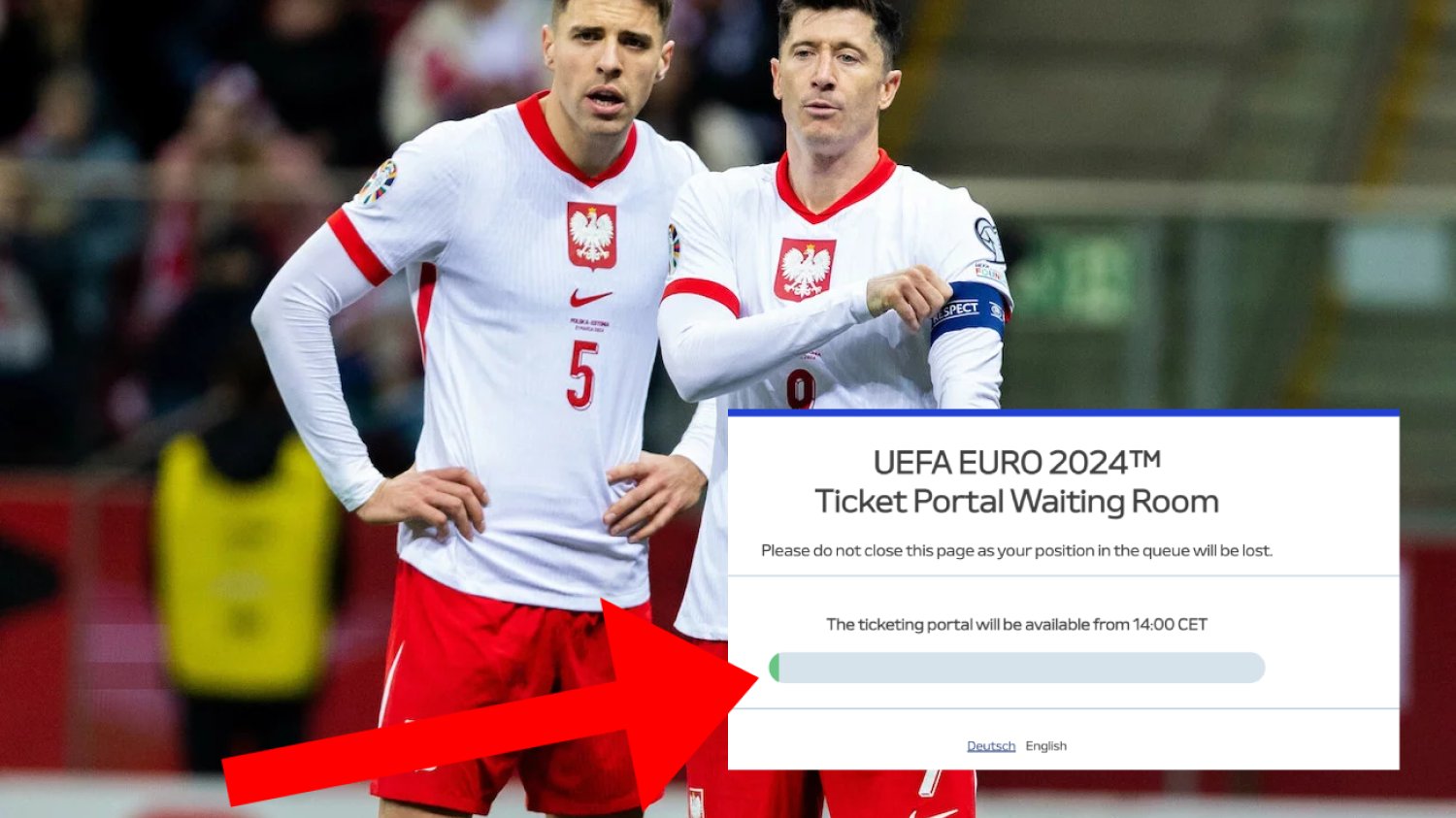 Bilety na Euro 2024 na mecze Polski - ruszyła sprzedaż, ale są problemy.