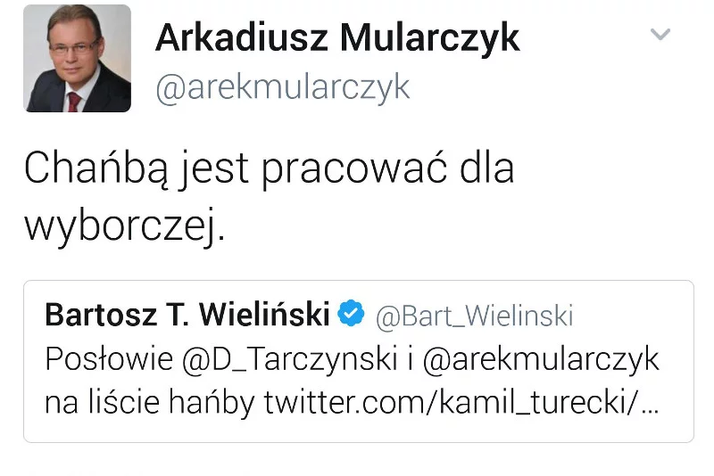 Tweet posła Mularczyka (PiS) wzbudził sporo emocji.