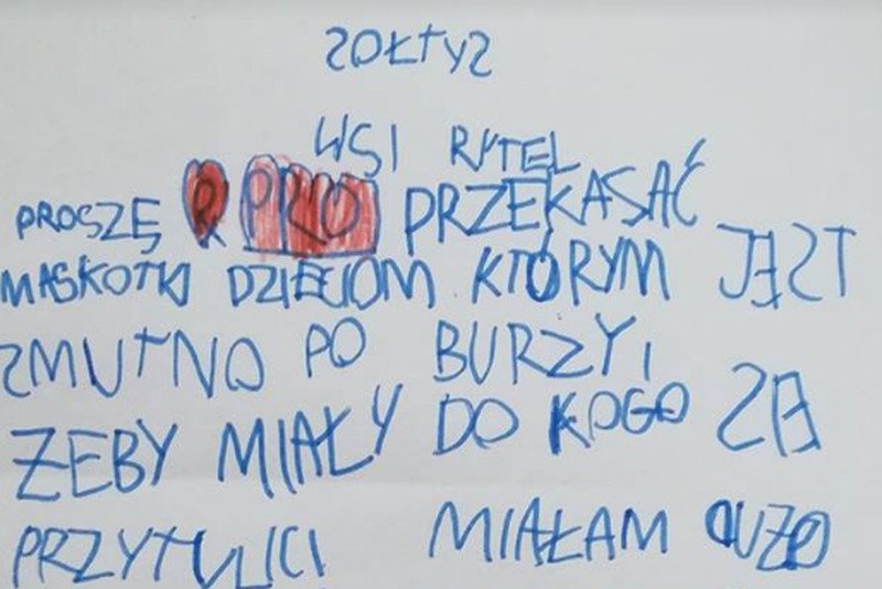 Taki list dotarł do sołtysa Rytla.