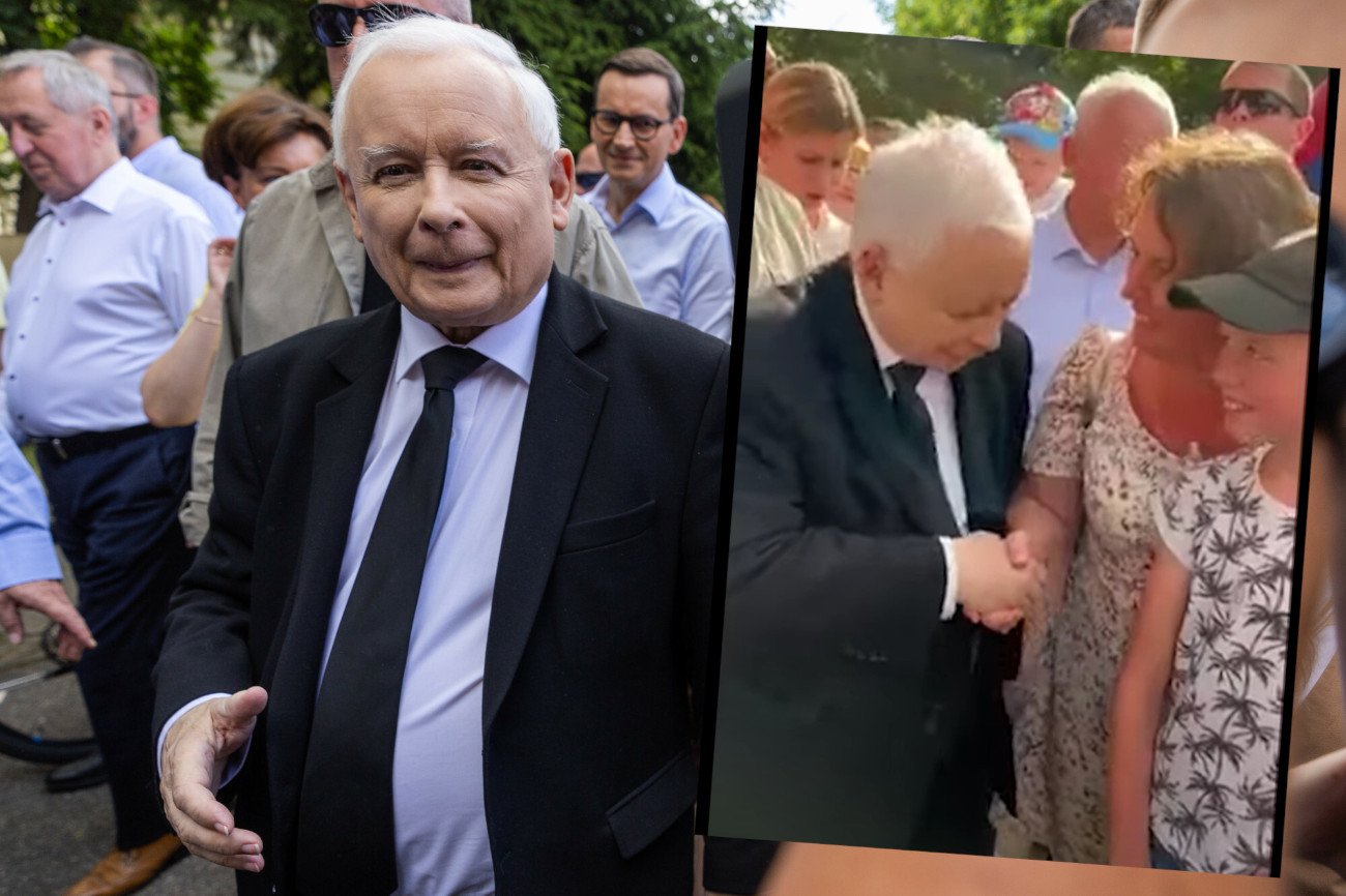 Jarosław Kaczyński zaliczył wpadkę w Pułtusku