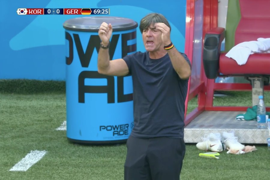 Joachim Loew długo starał się  mobilizować swoich zawodników.