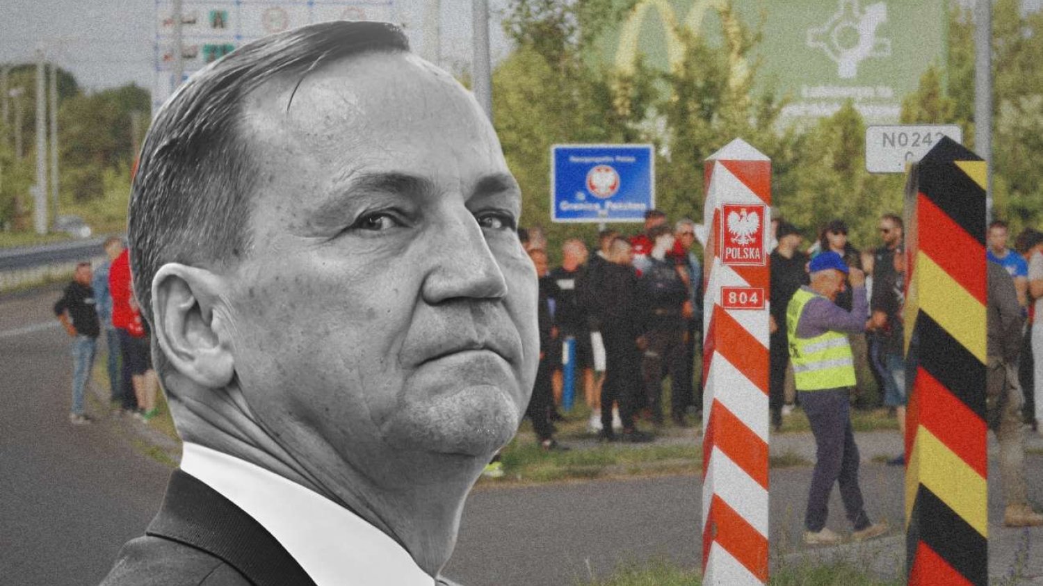 Rośnie napięcie na granicy z Niemcami. Sikorski: "Spodziewam się twardych decyzji".