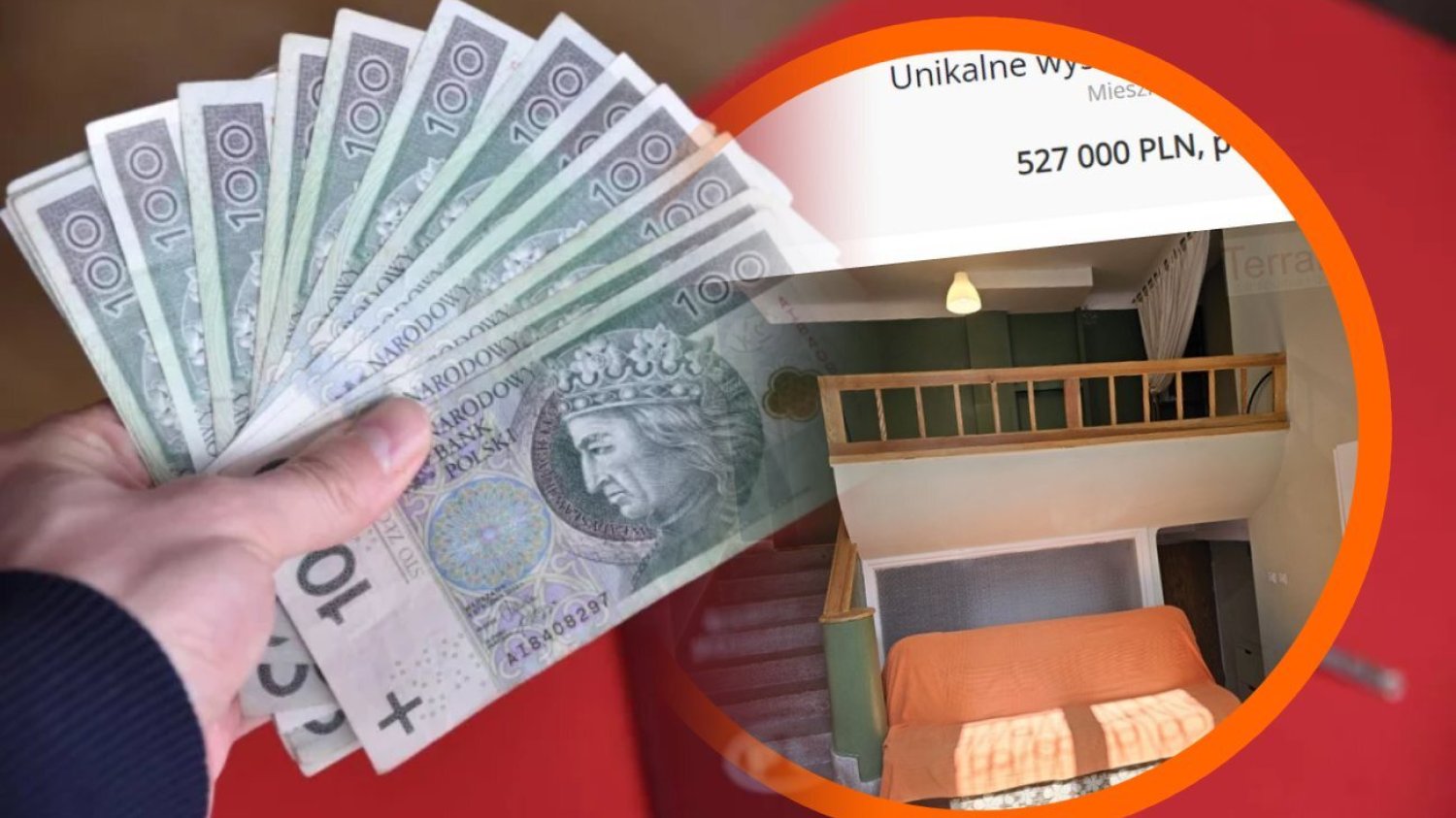 Mieszkanie zaadaptowane kiedyś najprawdopodobniej z części klatki schodowej wyceniono na ponad 23 tys. zł za metr kwadratowy
