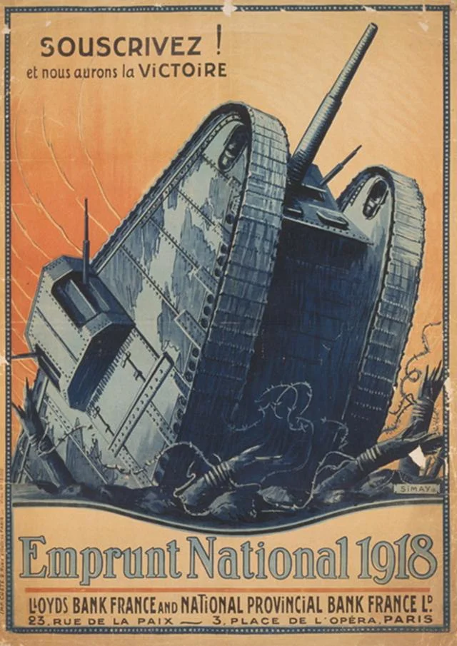 Rok 1918. Francuski czołg zmierza do zwycięstwa