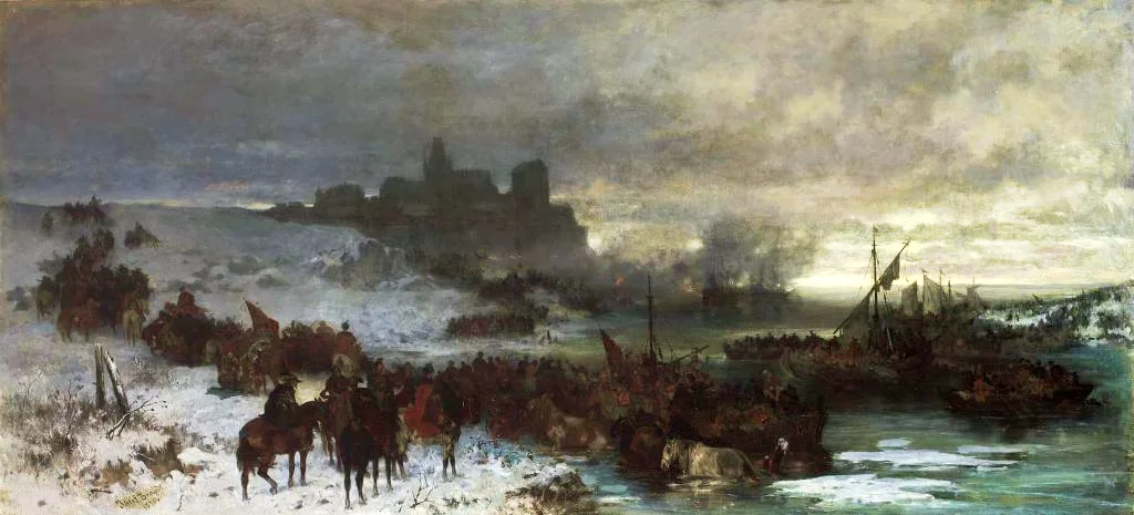 Czarniecki pod Koldyngą. Obraz Józefa Brandta, 1870 rok.
