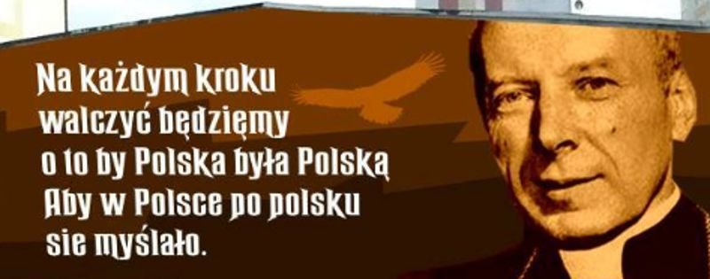 Na zdjęciu trzeci mural z ks. kardynałem Stefanem Wyszyńskim