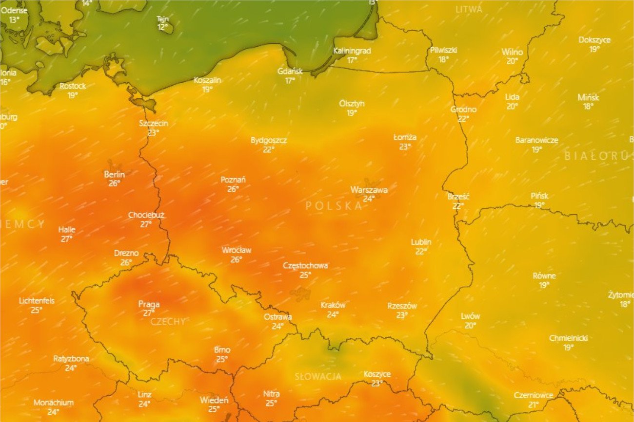 Polskę czeka w czwartek załamanie pogody.