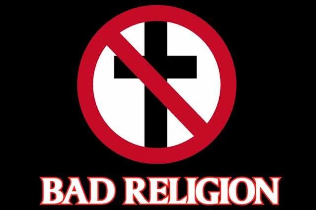 Logo punkowego zespołu antyreligijnego Bad Religion.