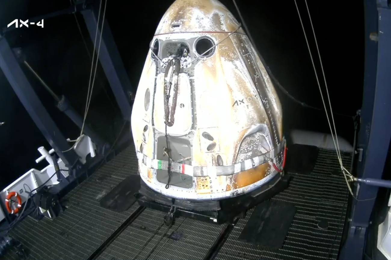 Tak wyglądało lądowanie kapsuły Dragon. Te nagrania przejdą do historii