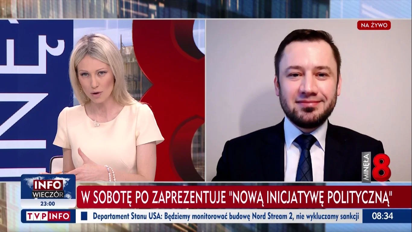 Magdalena Ogórek i poseł KO Aleksander Miszalski.