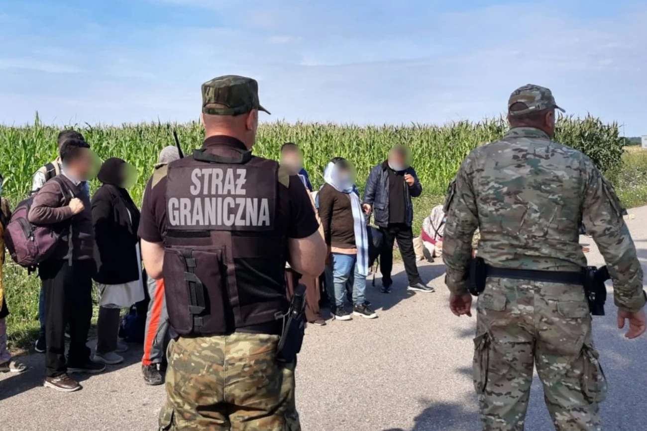 Podlaskie: Straż Graniczna zatrzymała 62 nielegalnych imigrantów.