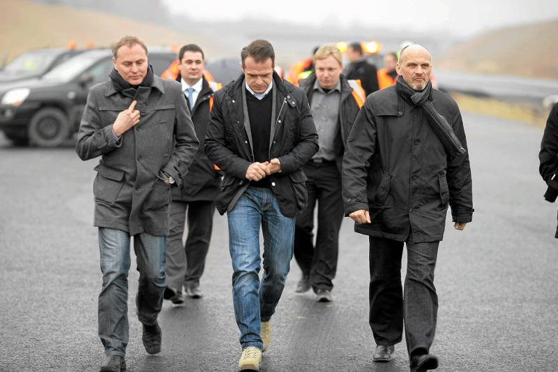 Sławomir Nowak z gospodarską wizytą na węźle Konotopa