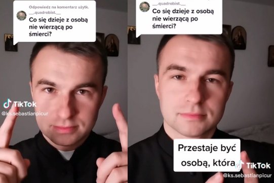 Ksiądz zabrał głos w życia po śmierci osób niewierzących.