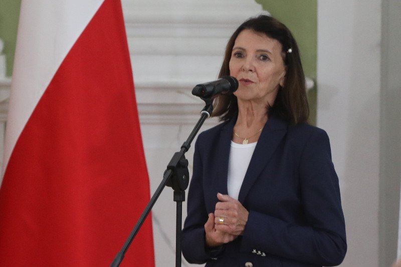 Posłanka Teresa Hałas wsparła rolników. – Posłem się bywa, człowiekiem należy zostać do końca – mówiła podczas protestu.