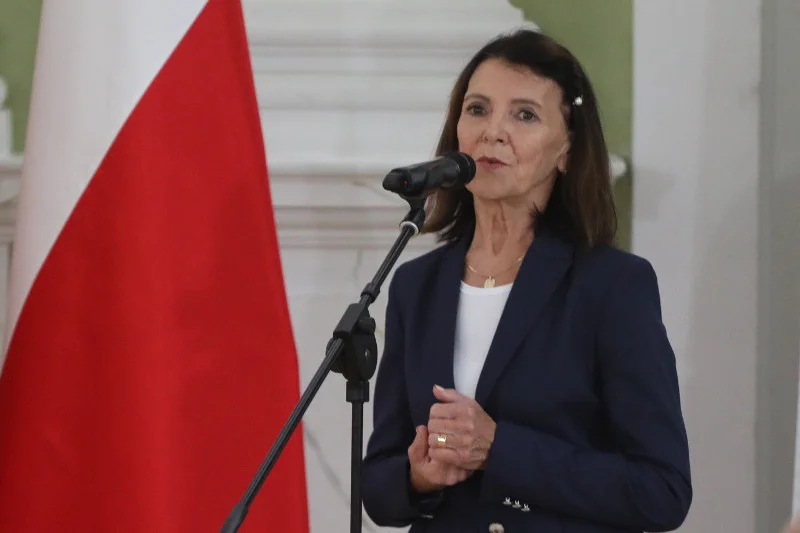 Posłanka Teresa Hałas wsparła rolników. – Posłem się bywa, człowiekiem należy zostać do końca – mówiła podczas protestu.