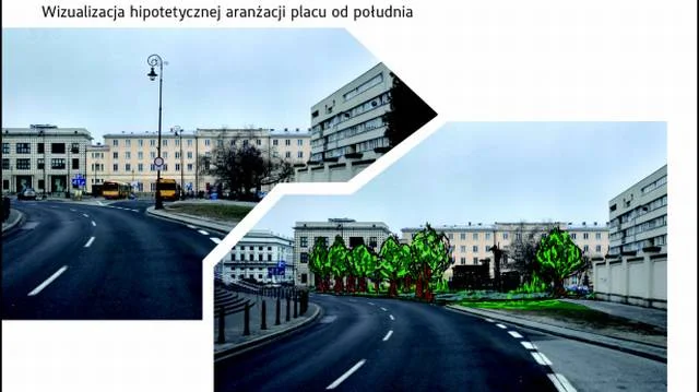 Wizualizacja placu smoleńskiego.