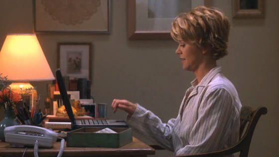 Meg Ryan w filmie "Masz wiadomość".
