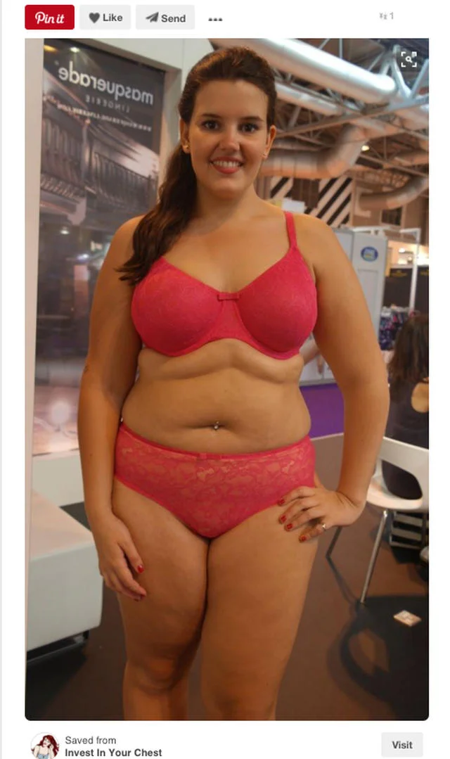 –Na pierwszy rzut oka osoba ze zdjęcia ma nadmierną masę ciała –twierdzą specjaliści. Lucy Moore to jedna z najbardziej znanych modelek plus-size.