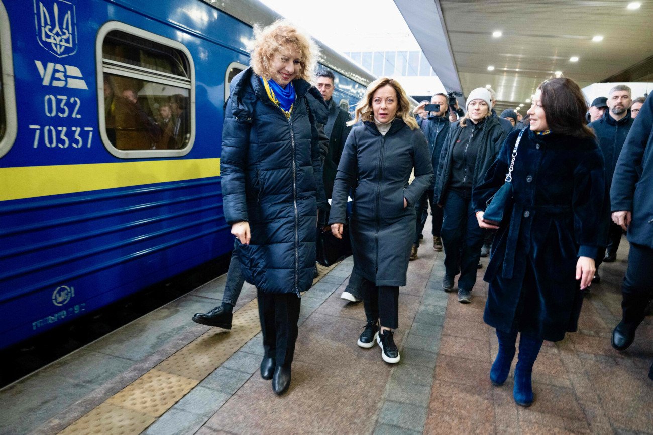 Czworo zachodnich przywódców przyjechało do Kijowa pociągiem z Polski.