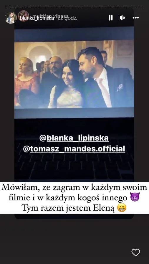 Lipińska zagrała w "365 dni: Ten dzień".