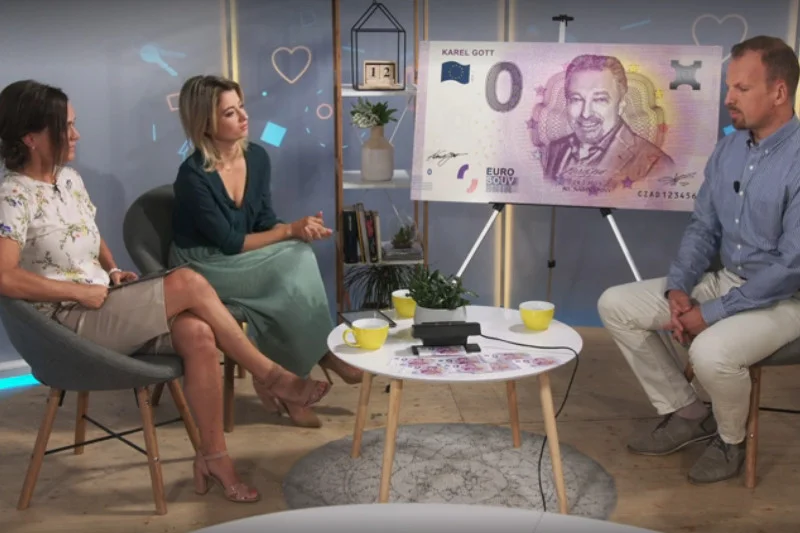 Czesi z okazji 80 rocznicy urodzin Karela Gotta wypuścili banknoty z podobizną piosenkarza.