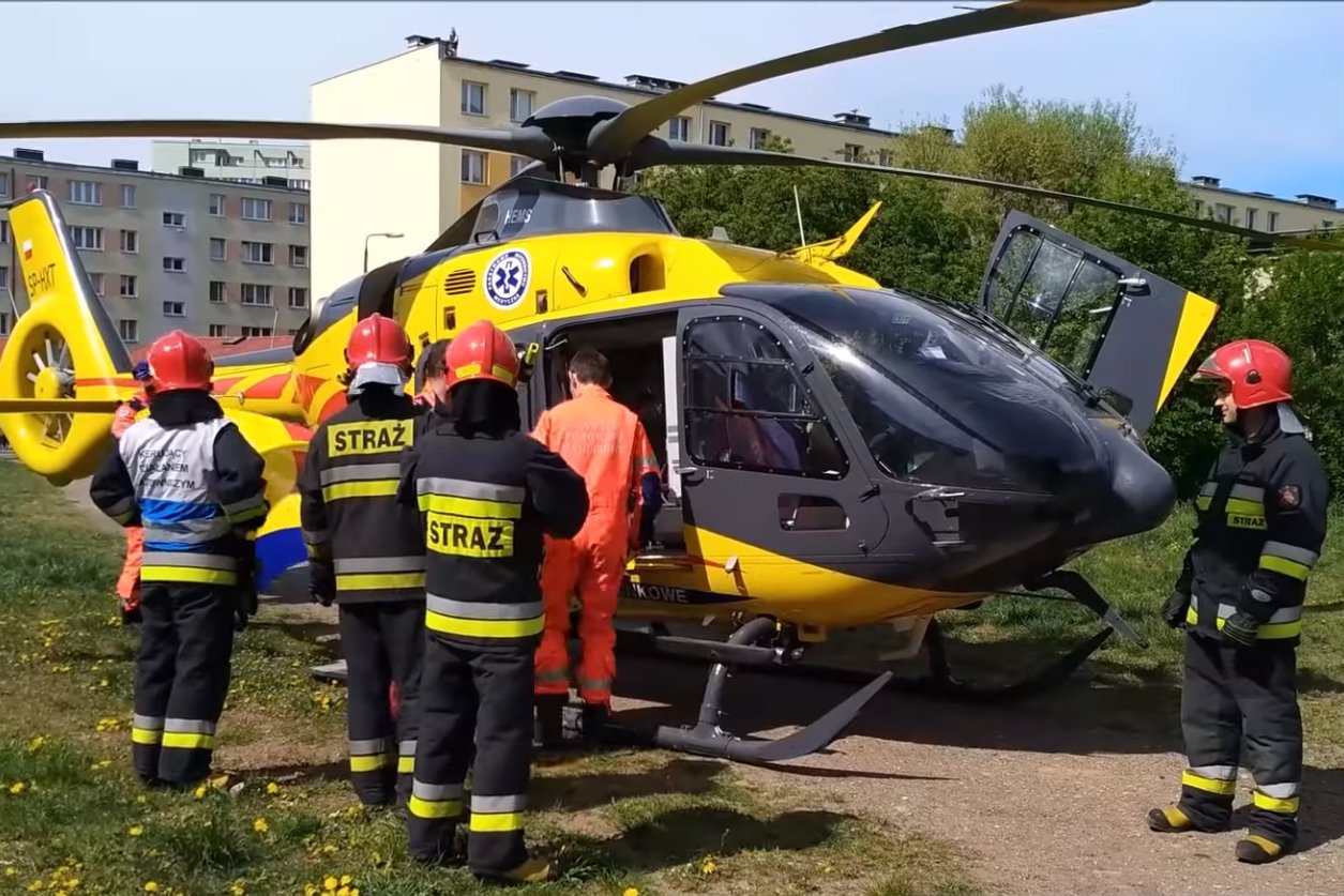 W Świnoujściu doszło do akcji ratowniczej z udziałem helikoptera Lotniczego Pogotowia Ratunkowego.