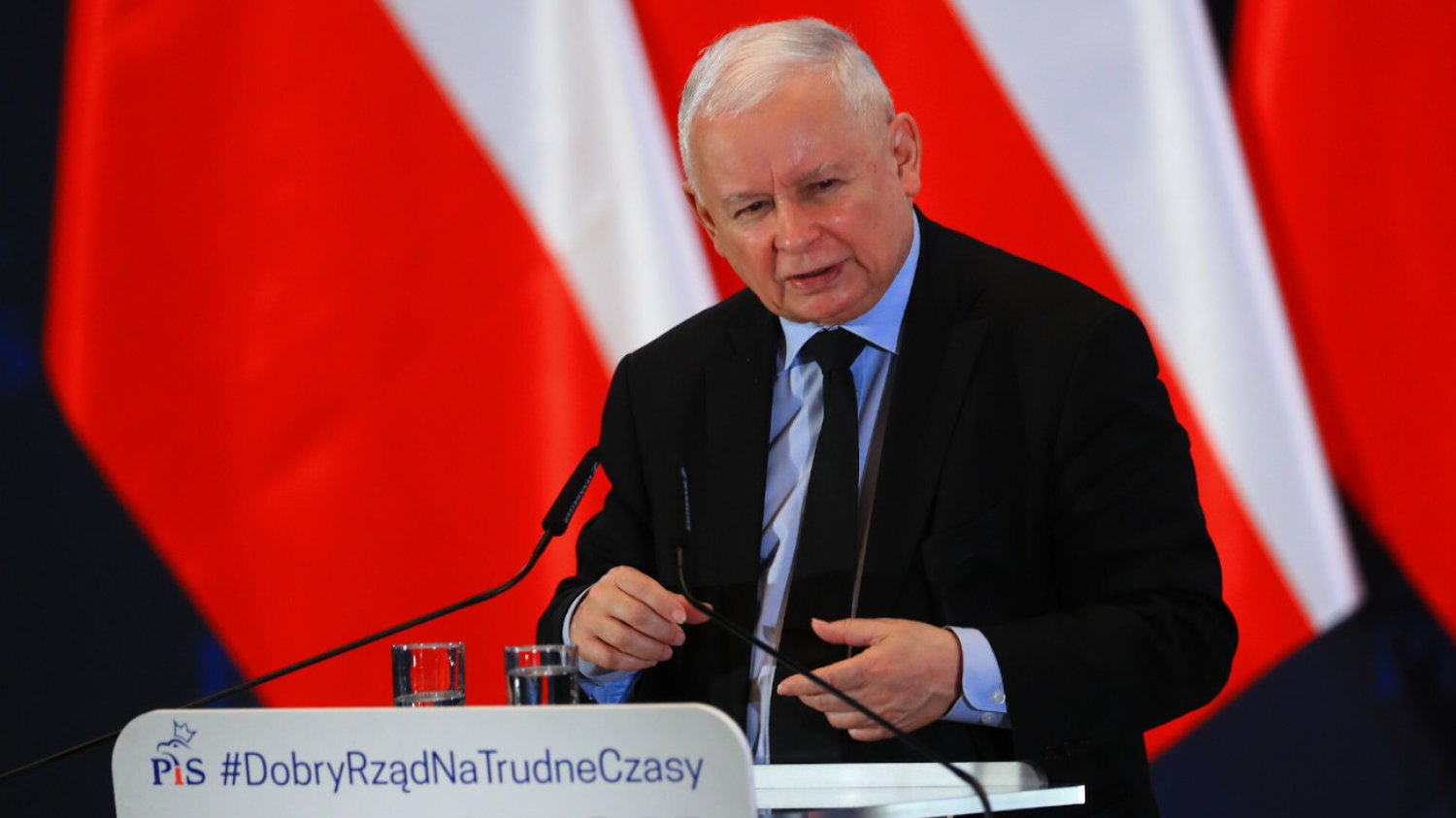 Jarosław Kaczyński mówił w Białymstoku: – To była wielka wieś, a teraz to metropolia. To jest zasługa Prawa i Sprawiedliwości.