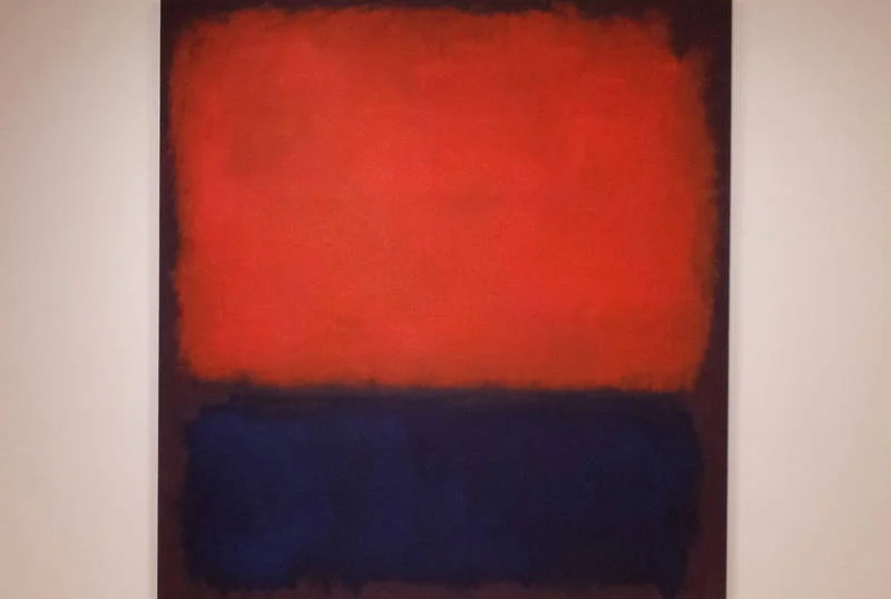 Obraz Marka Rothki no.14 w Muzeum Sztuki Współczesnej w San Francisco. Podobne prace był fałszowane i sprzedawane w Knoedler Gallery.