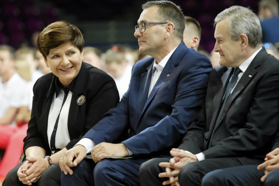 Beata Szydło, Cezary Jurkiewicz - prezes zarządu Polskiej Fundacji Narodowej i minister kultury Piotr Gliński