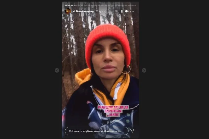 Viola Kołakowska przekonuje, że jad amazońskiej żaby to "naturalna szczepionka".