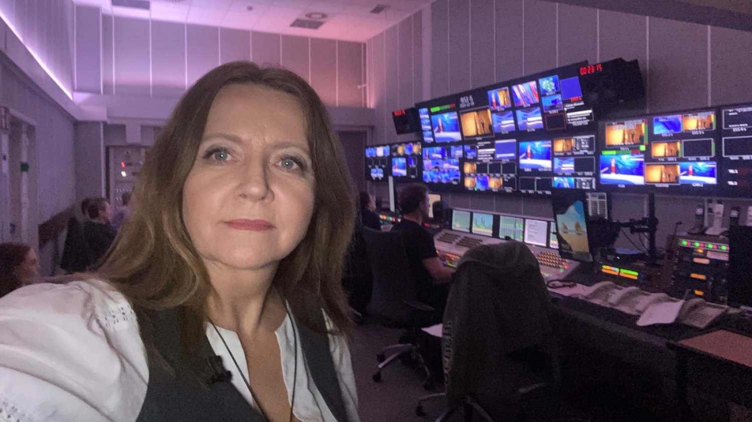 Szokująca scena na Woronicza. Lichocka robi sobie zdjęcia...w reżyserce TVP
