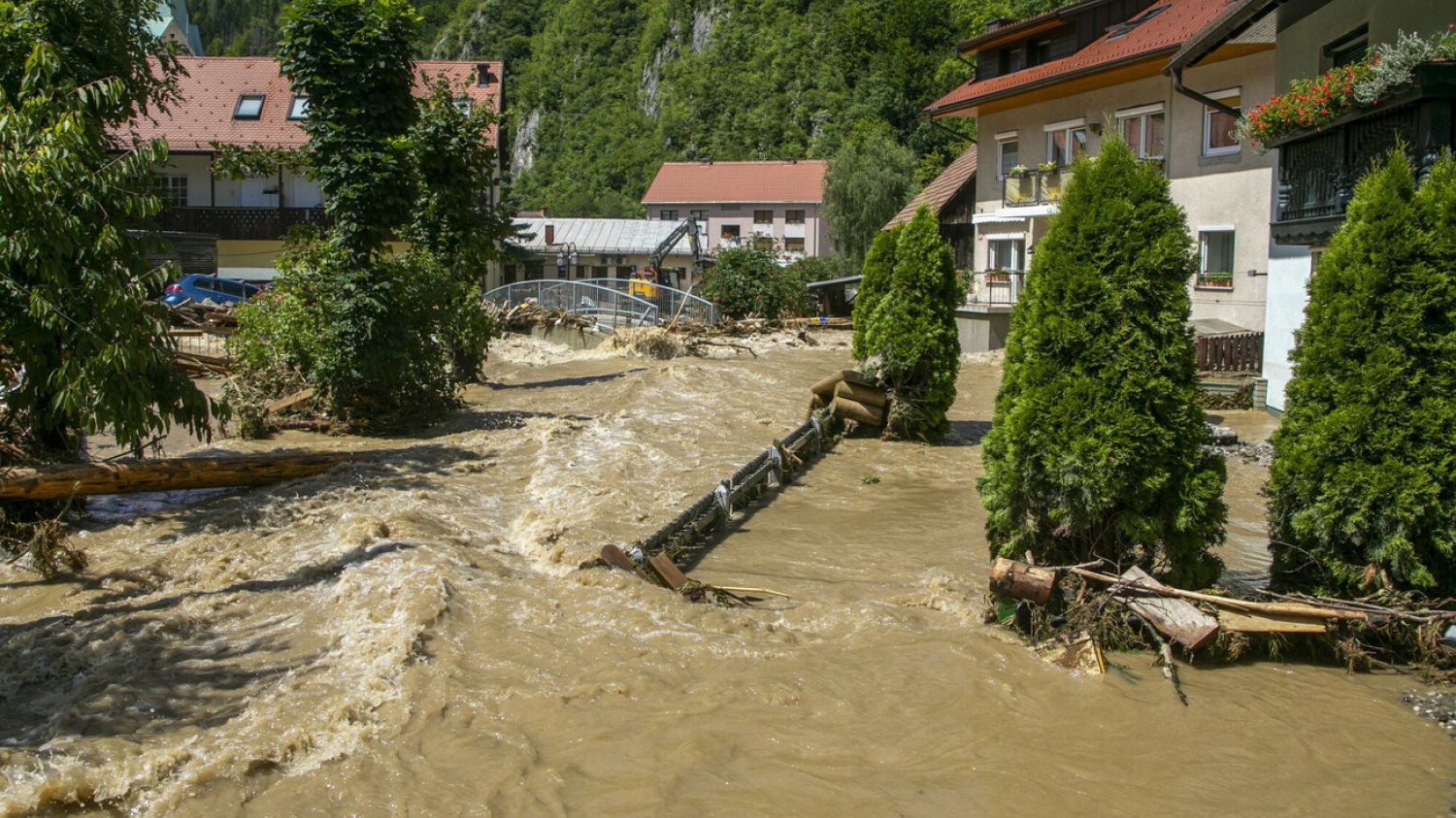 Wielka powódź w Słowenii.