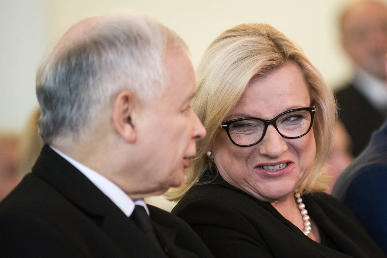 Jarosław Kaczyński i Beata Kempa