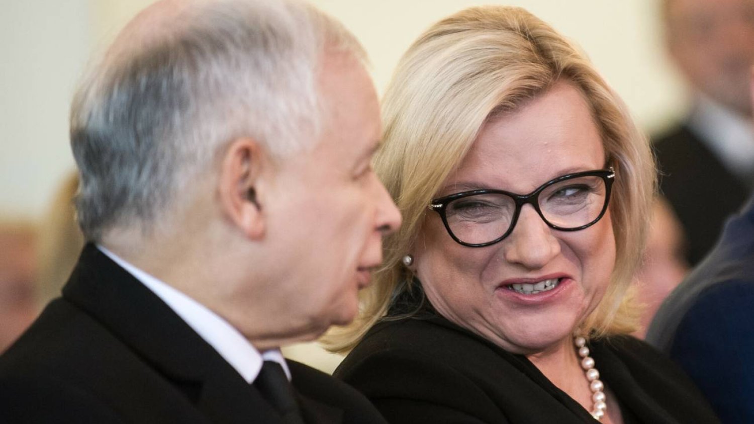 Jarosław Kaczyński i Beata Kempa
