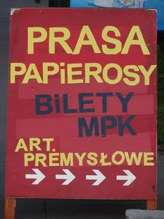 Zdjęcie ze strony [url=http://www.hakobo.art.pl/ ]Hakobo[/url], studio Jakuba Stępnia, który od 2001 roku kolekcjonuje przykłady TypoPolo