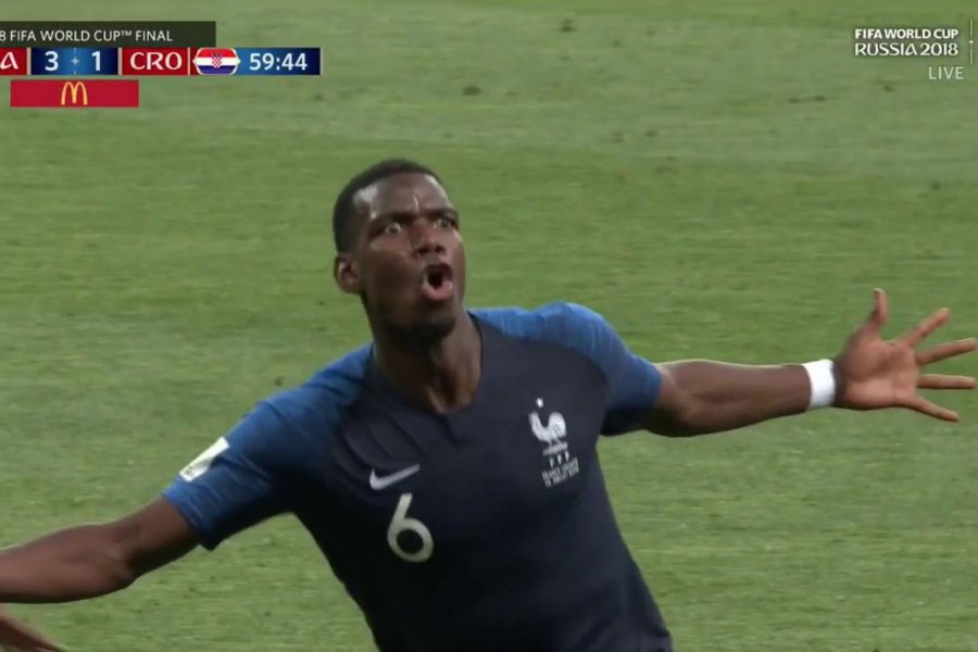 Radość Paula Pogby chwilę po golu na 3:1.