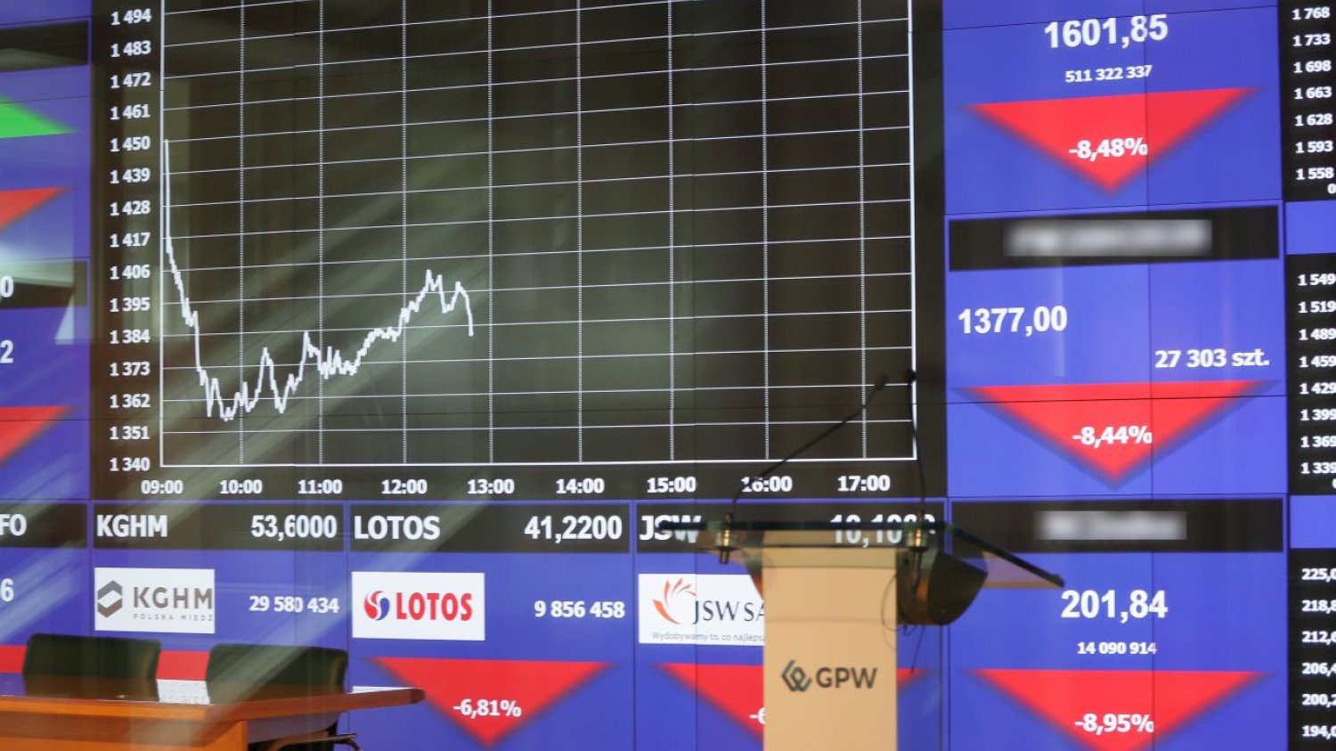 Bardzo słabe otwarcie giełdy po wyborze Nawrockiego na prezydenta Bardzo słabe otwarcie giełdy po wyborze Nawrockiego na prezydenta