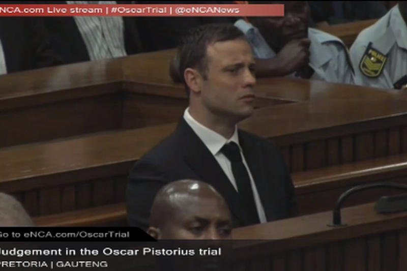 Oscar Pistorius oczyszczony z zarzutu morderstwa z premedytacją. Trwa dalsze odczytywanie wyroku