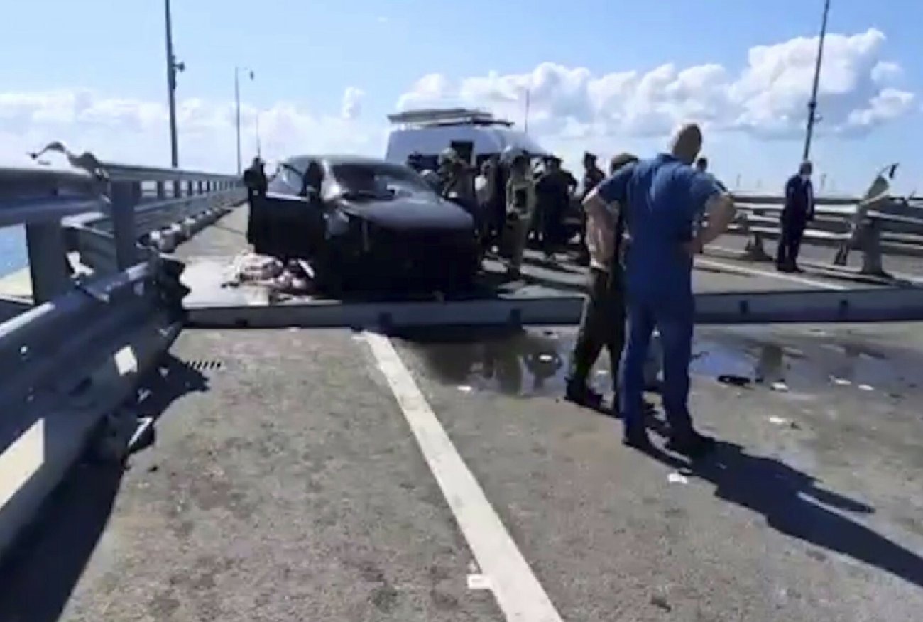 Eksplozje na Moście Krymskim. Turyści z Rosji rzucili się do ucieczki.