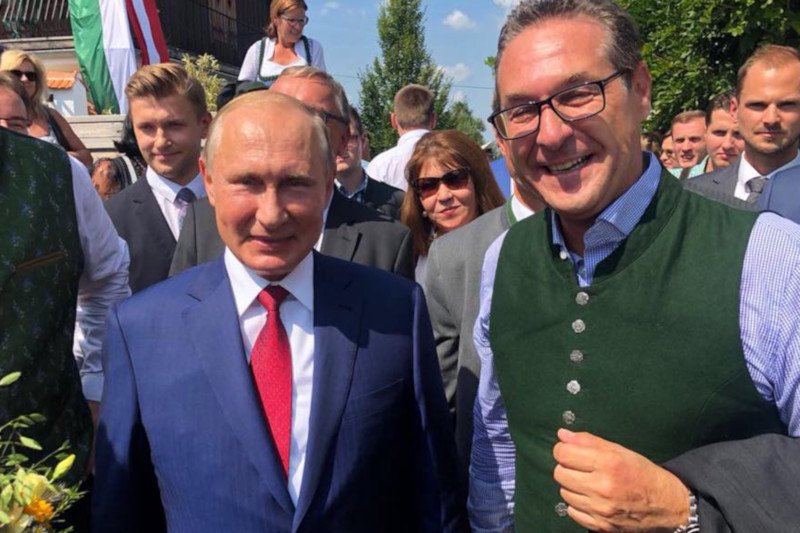 Kryzys polityczny w Austrii. Wicekanclerz Heinz-Christian Strache podał się do dymisji. Zdjęcie z 2018 roku.