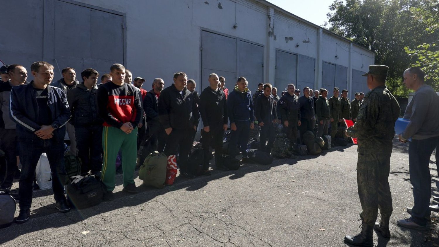 Rosjanie poddani mobilizacji na wojnę w Ukrainie.