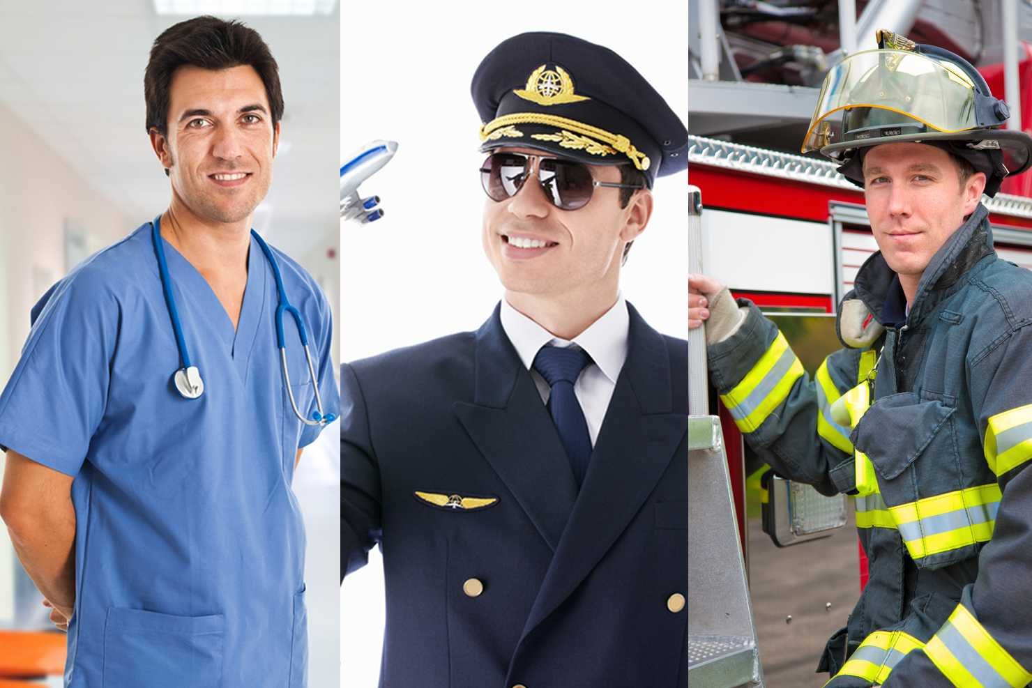 Lekarz, pilot, strażak