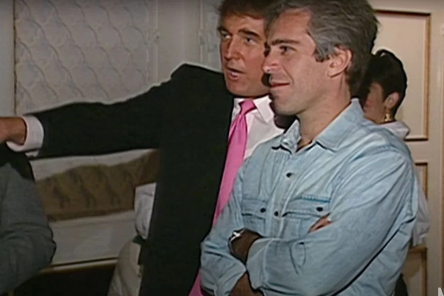 Jeffrey Epstein z Donaldem Trumpem