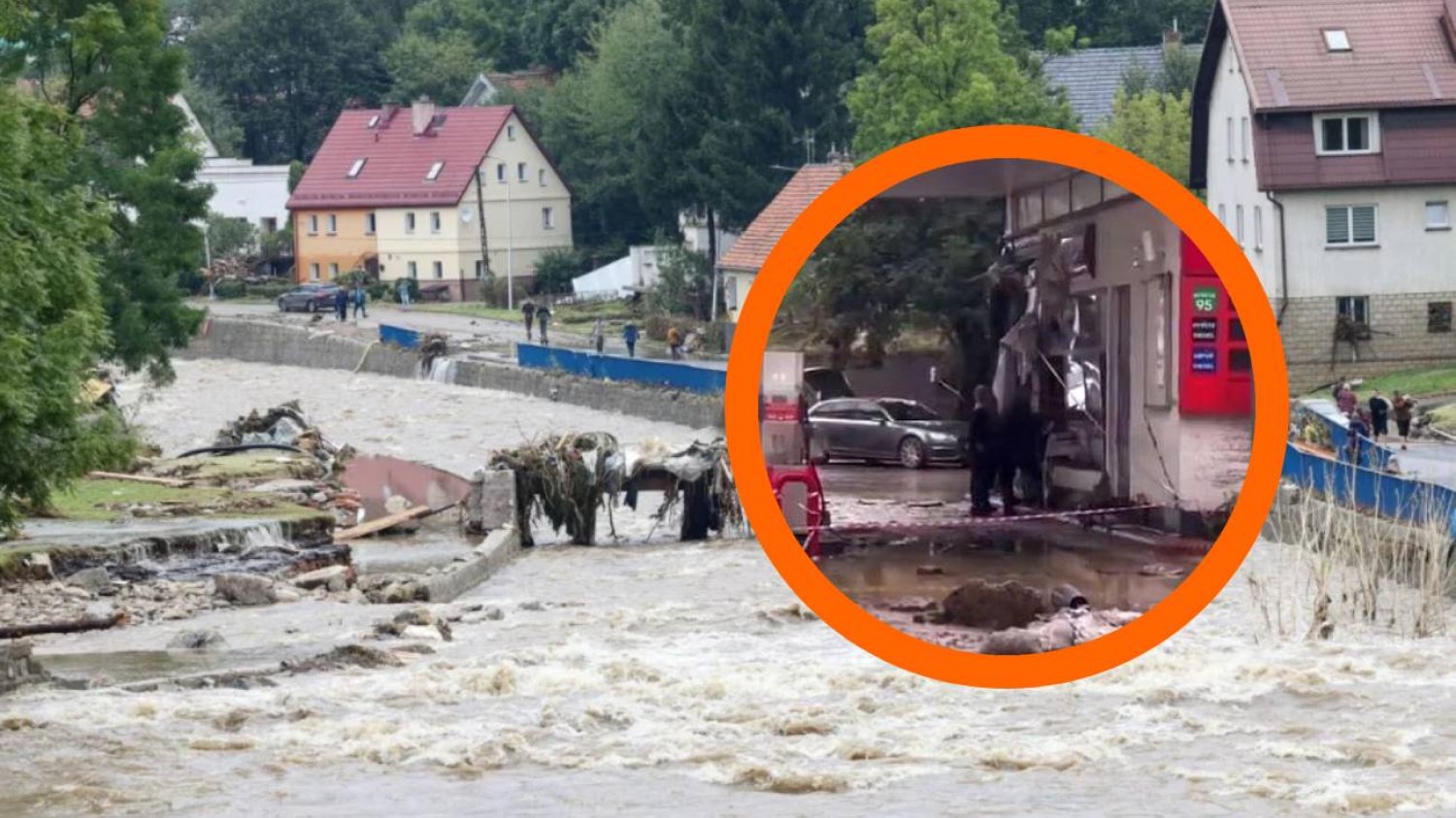 Szabrownicy postanowili okraść zalaną stację benzynową