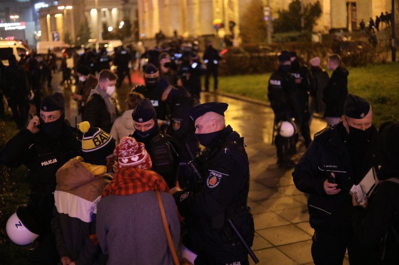 Kolejny dzień protestu kobiet w Warszawie.