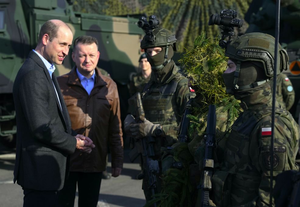 Książę William spotkał się z żołnierzami w Rzeszowie.