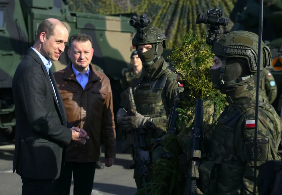 Książę William spotkał się z żołnierzami w Rzeszowie.